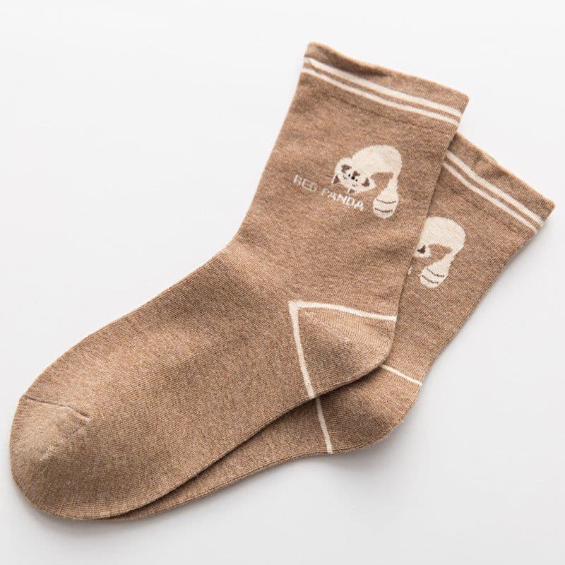 image-Women's Thick Socks Cartoon Cute Ladies Cotton Socks