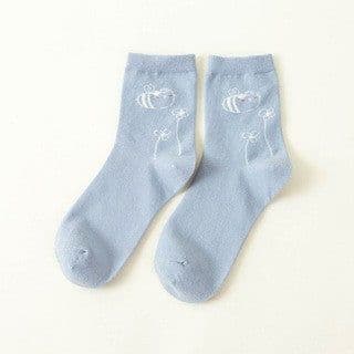 image-Women's Thick Socks Cartoon Cute Ladies Cotton Socks