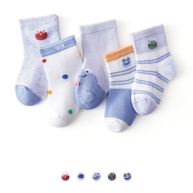 image-Cartoon Short Tube Baby Socks Boneless Newborn Socks