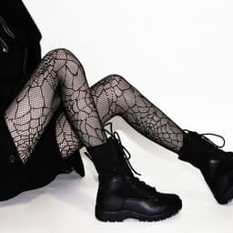 image-Lace White Stockings Pantyhose Women's Japanese Rose Long Tube