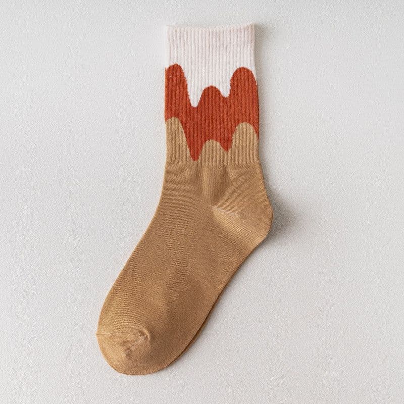 image-Women's Socks Ice Cream Cream Tube Socks Japanese Style