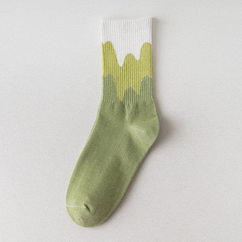 image-Women's Socks Ice Cream Cream Tube Socks Japanese Style