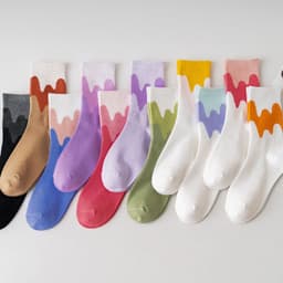 image-Women's Socks Ice Cream Cream Tube Socks Japanese Style