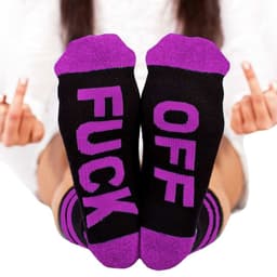 image-Foot Sole English Alphabet Socks Men's Mid Tube Socks