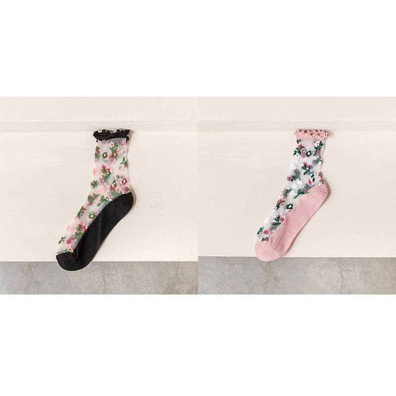 image-Women's Fashion Personality Crystal Glass Stockings
