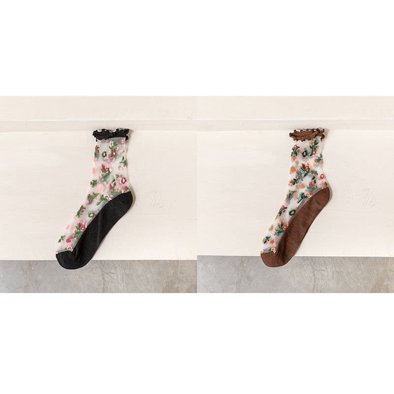 image-Women's Fashion Personality Crystal Glass Stockings