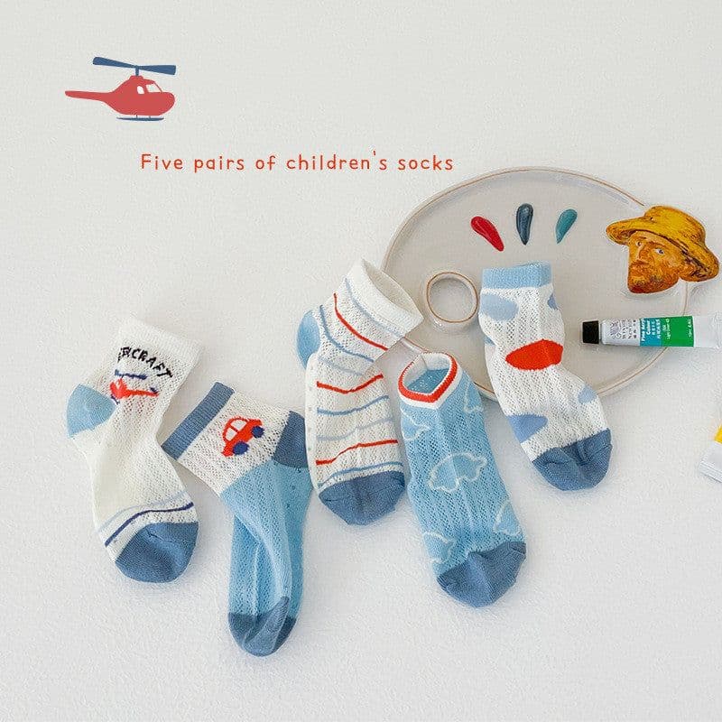 image-Cotton Bubble Mouth Lace Girls Socks