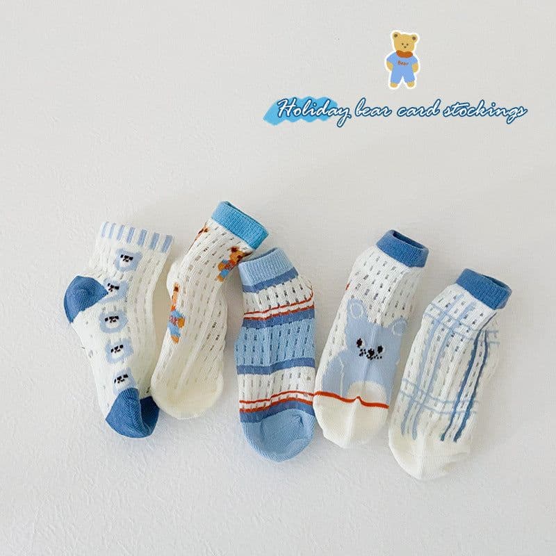 image-Cotton Bubble Mouth Lace Girls Socks