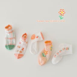 image-Cotton Bubble Mouth Lace Girls Socks