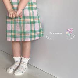 image-Cotton Bubble Mouth Lace Girls Socks