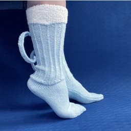 image-3D Beer Mug Socks Knit Long Tube Socks Cute Unisex Novelty Winter Warm Beer Socks Double Color Block Floor Socks