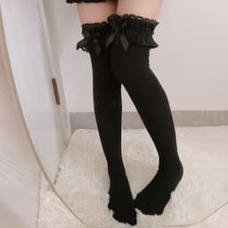 image-Japanese Over-the-knee Stockings Are Thin And Lace In Spring And Autumn