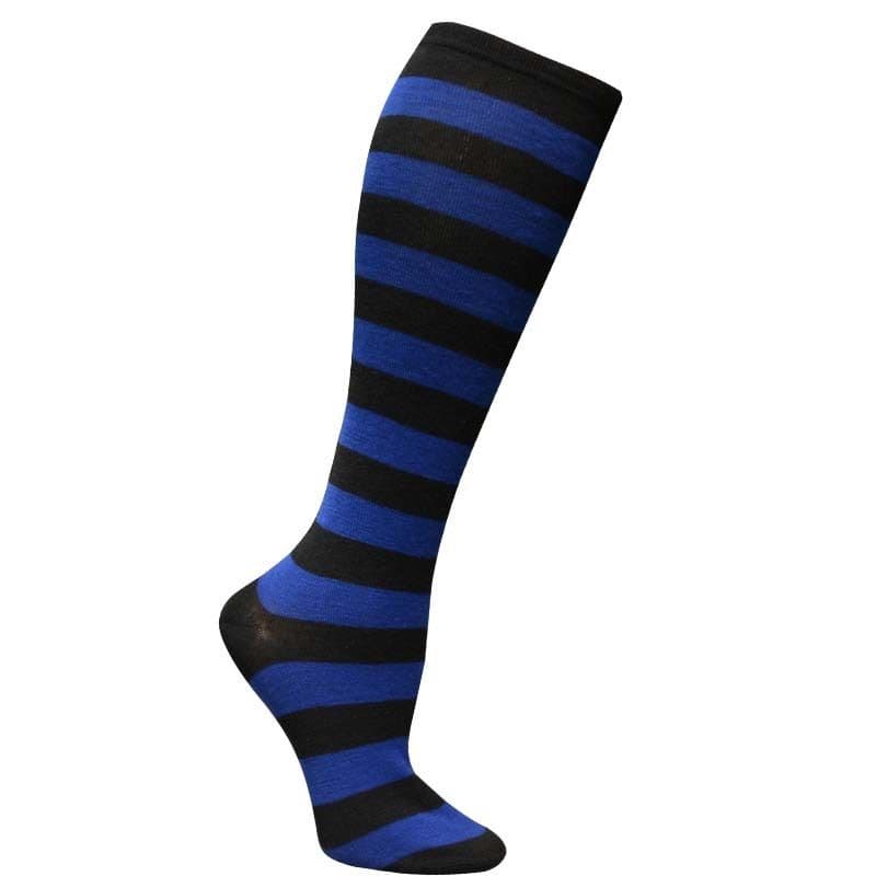 image-Japanese Women's Mid Tube Socks Pinstripe Knee Socks