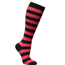 image-Japanese Women's Mid Tube Socks Pinstripe Knee Socks