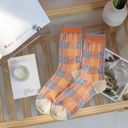 image-Cute Japanese Shattered Glass Silk Stockings
