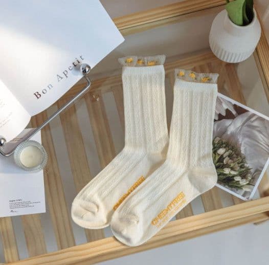image-Summer Thin Cute Japanese Broken Glass Silk Stockings