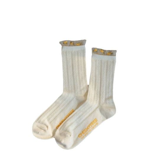 image-Summer Thin Cute Japanese Broken Glass Silk Stockings