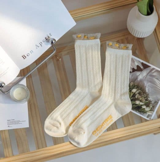 image-Summer Thin Cute Japanese Broken Glass Silk Stockings