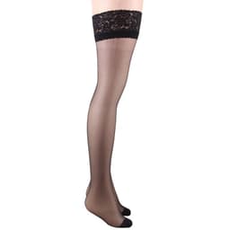 image-Wide Lace High Tube Sling Women's Stockings Silicone Non-slip