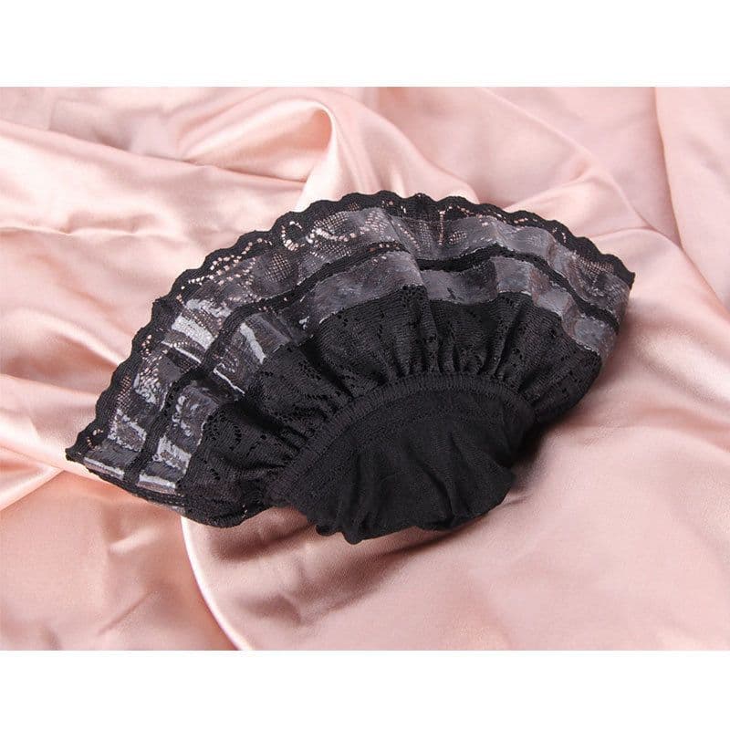 image-Wide Lace High Tube Sling Women's Stockings Silicone Non-slip