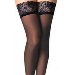 image-European And American Large Size Lace Black Stockings Garter
