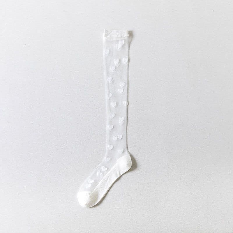 image-Women's New Love Glass Silk Stockings