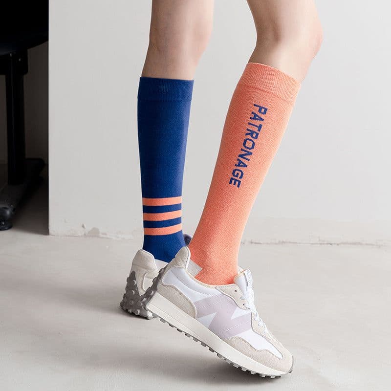 image-Socks Women's Calf Fashion Letters Football Fitness Socks