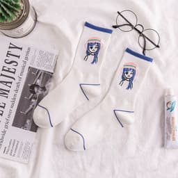 image-Women's Fashion Cute Cartoon Breathable Socks
