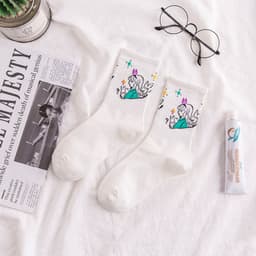 image-Women's Fashion Cute Cartoon Breathable Socks