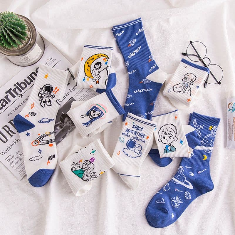 image-Women's Fashion Cute Cartoon Breathable Socks