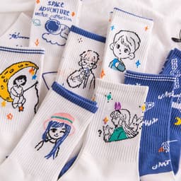 image-Women's Fashion Cute Cartoon Breathable Socks