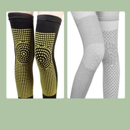 image-Middle-aged And Elderly Extended Moxa Velvet Self-heating Knee Pads