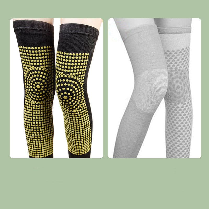 image-Middle-aged And Elderly Extended Moxa Velvet Self-heating Knee Pads