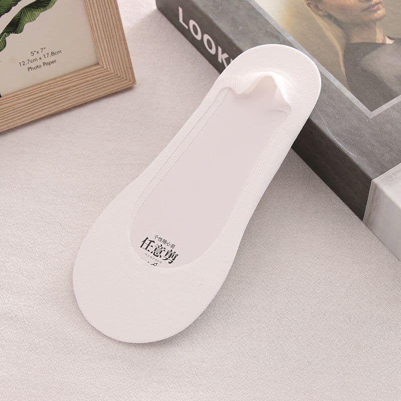 image-Women's Summer Non-slip Cotton Bottom Breathable Shallow Mouth Ice Stockings