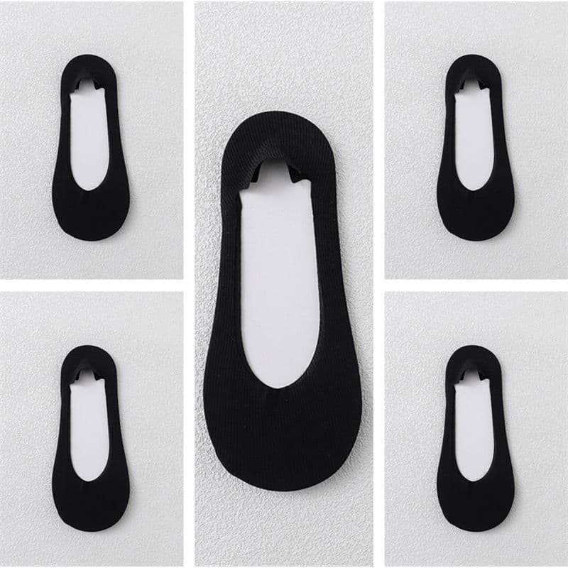 image-Women's Summer Non-slip Cotton Bottom Breathable Shallow Mouth Ice Stockings