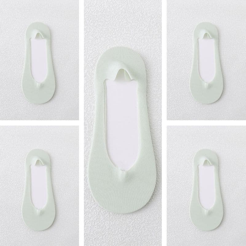 image-Women's Summer Non-slip Cotton Bottom Breathable Shallow Mouth Ice Stockings