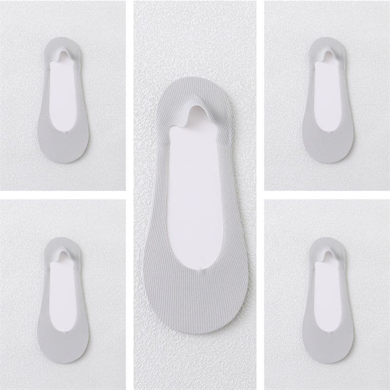 image-Women's Summer Non-slip Cotton Bottom Breathable Shallow Mouth Ice Stockings