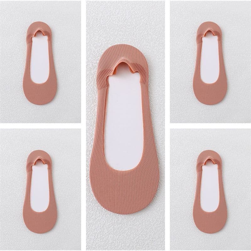 image-Women's Summer Non-slip Cotton Bottom Breathable Shallow Mouth Ice Stockings
