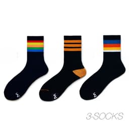 image-Men's Fashion Rainbow Sports Fitness Casual Socks