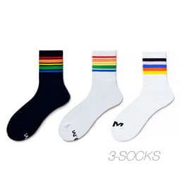 image-Men's Fashion Rainbow Sports Fitness Casual Socks