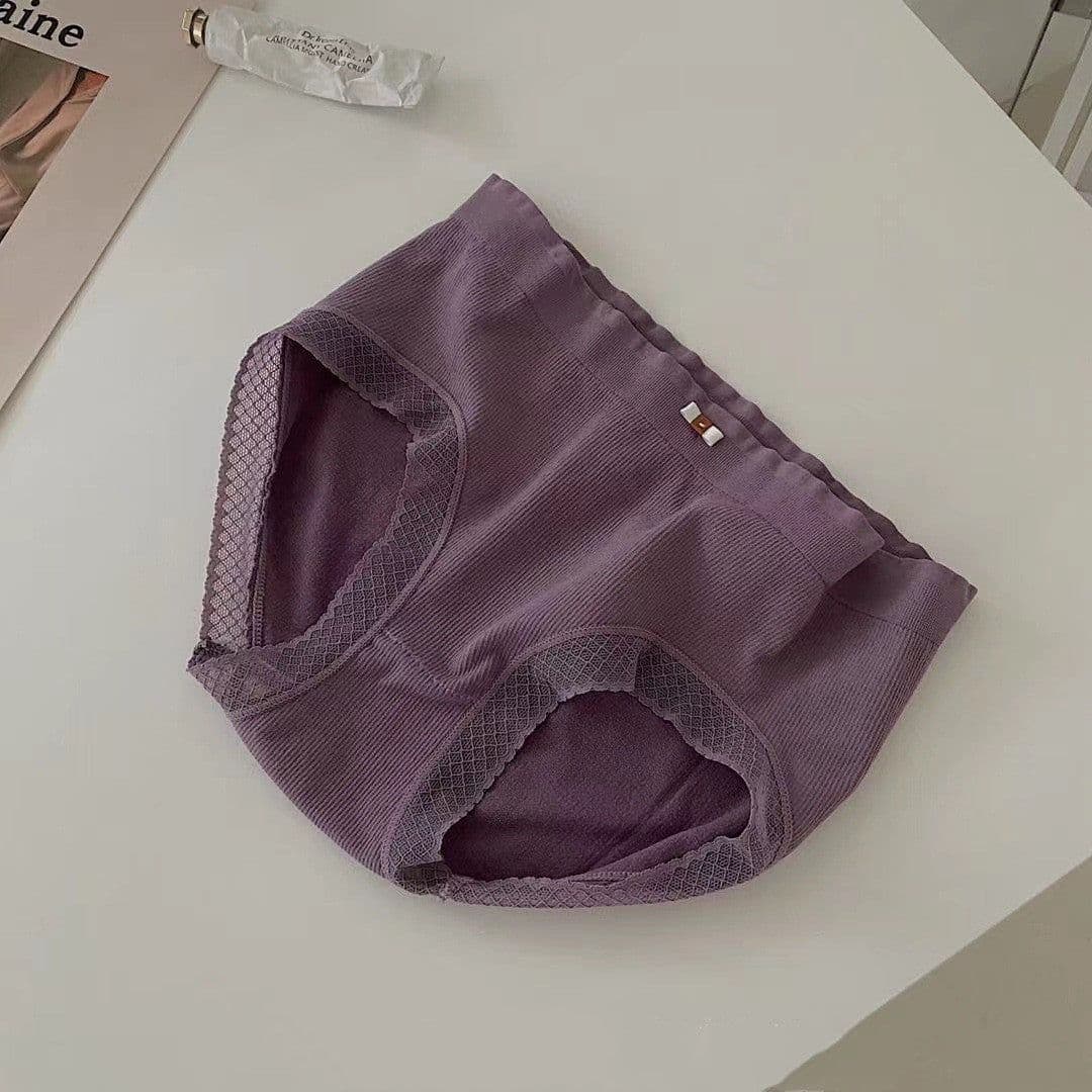 image-Japanese Cream Rose Moisturizing Panties For Women Seamless High Elastic