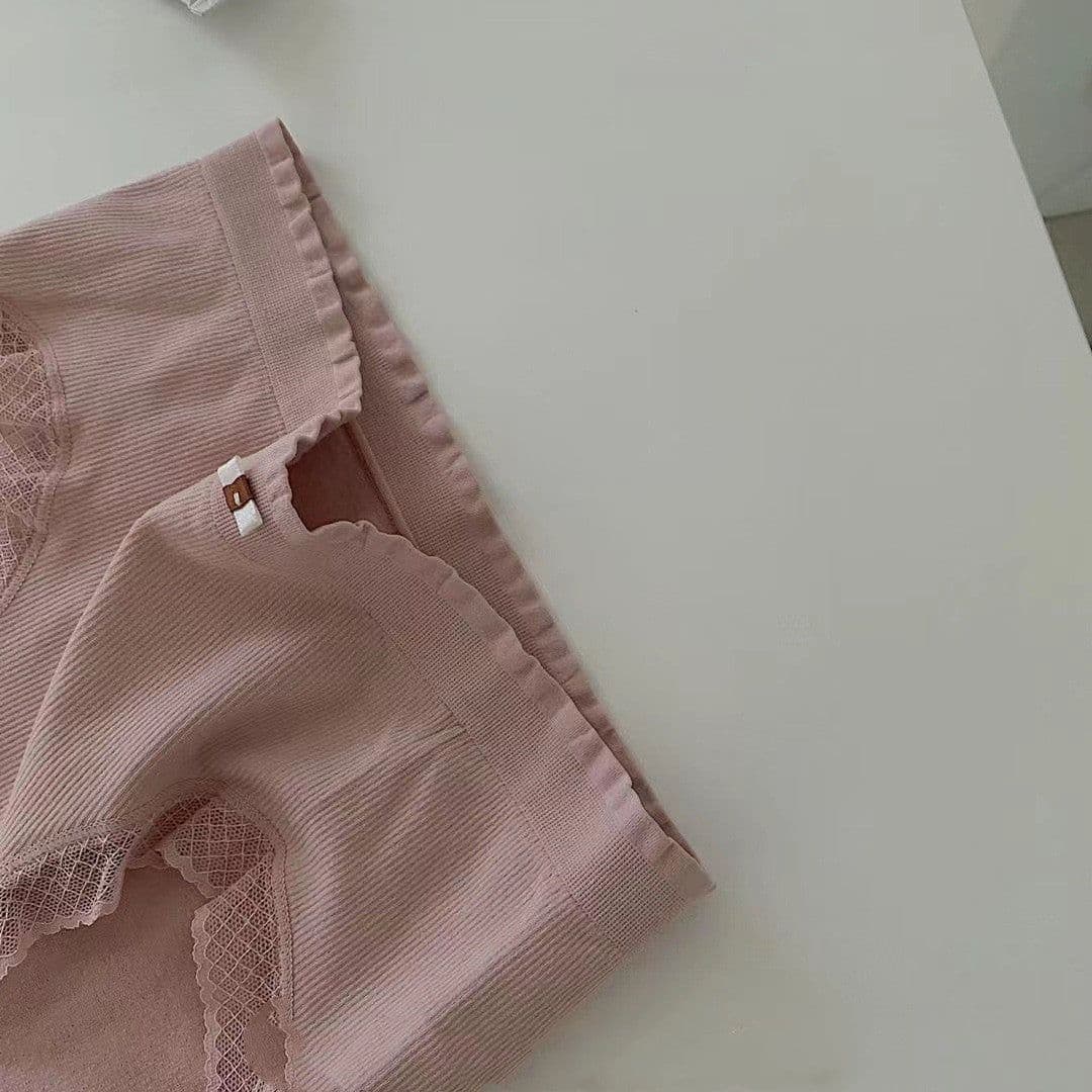 image-Japanese Cream Rose Moisturizing Panties For Women Seamless High Elastic