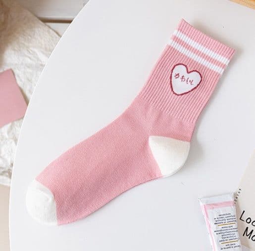 image-Cute Japanese Korean College Style Cotton Summer Stockings