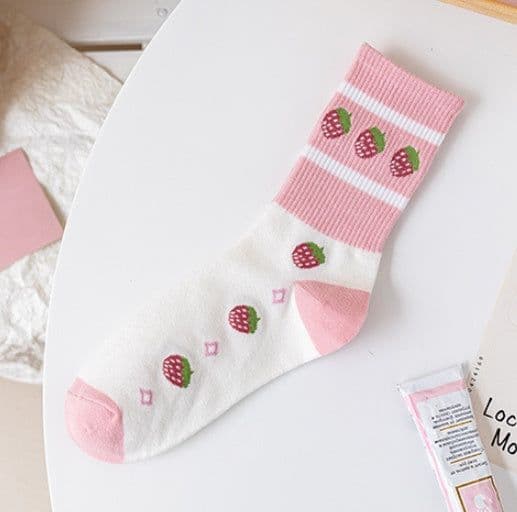 image-Cute Japanese Korean College Style Cotton Summer Stockings