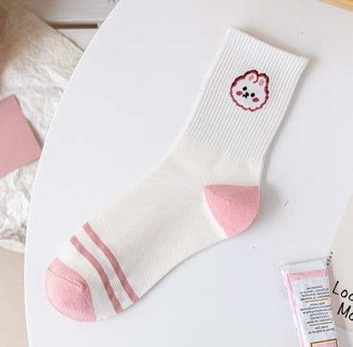 image-Cute Japanese Korean College Style Cotton Summer Stockings