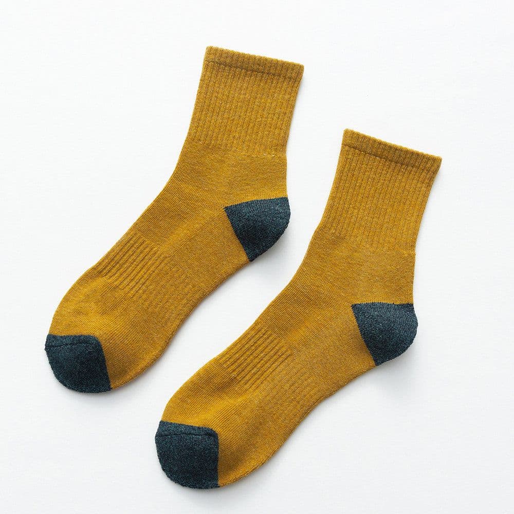 image-Men's Fashion Sports Half Terry Socks