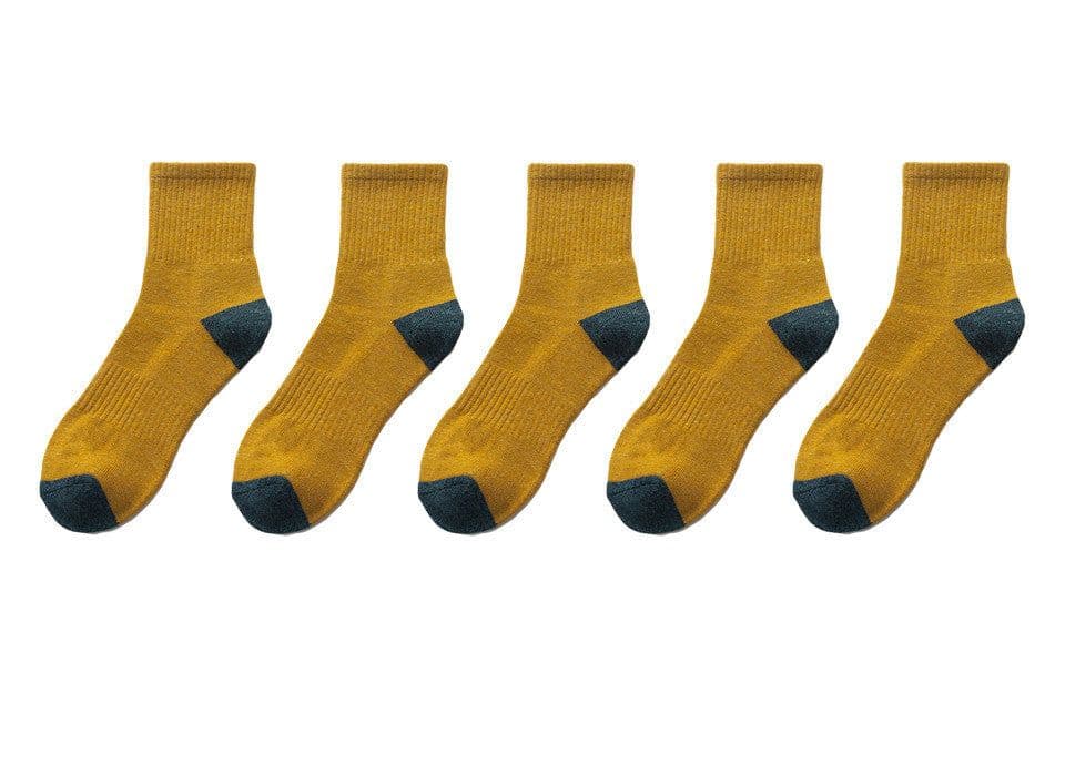 image-Men's Fashion Sports Half Terry Socks