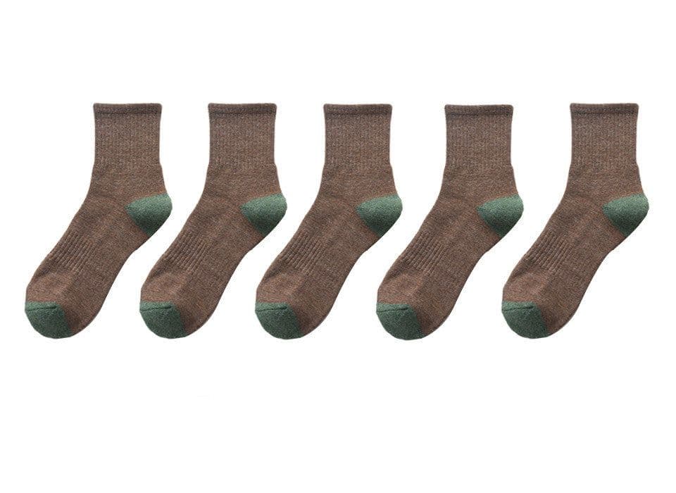 image-Men's Fashion Sports Half Terry Socks
