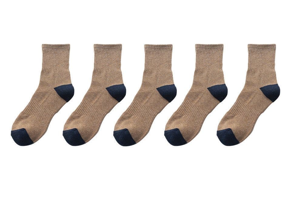 image-Men's Fashion Sports Half Terry Socks