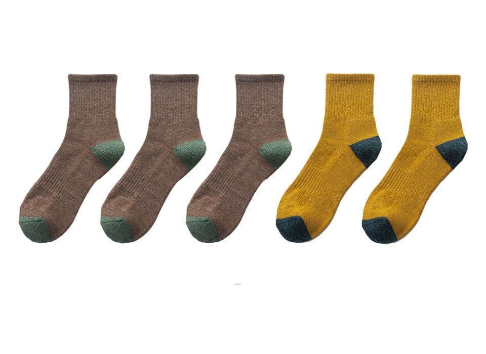 image-Men's Fashion Sports Half Terry Socks